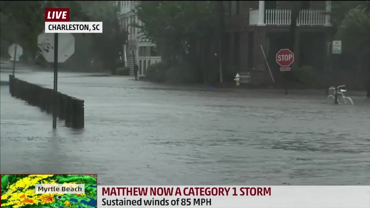 Charleston Feeling the Effects of Matthew's Rain Videos from The