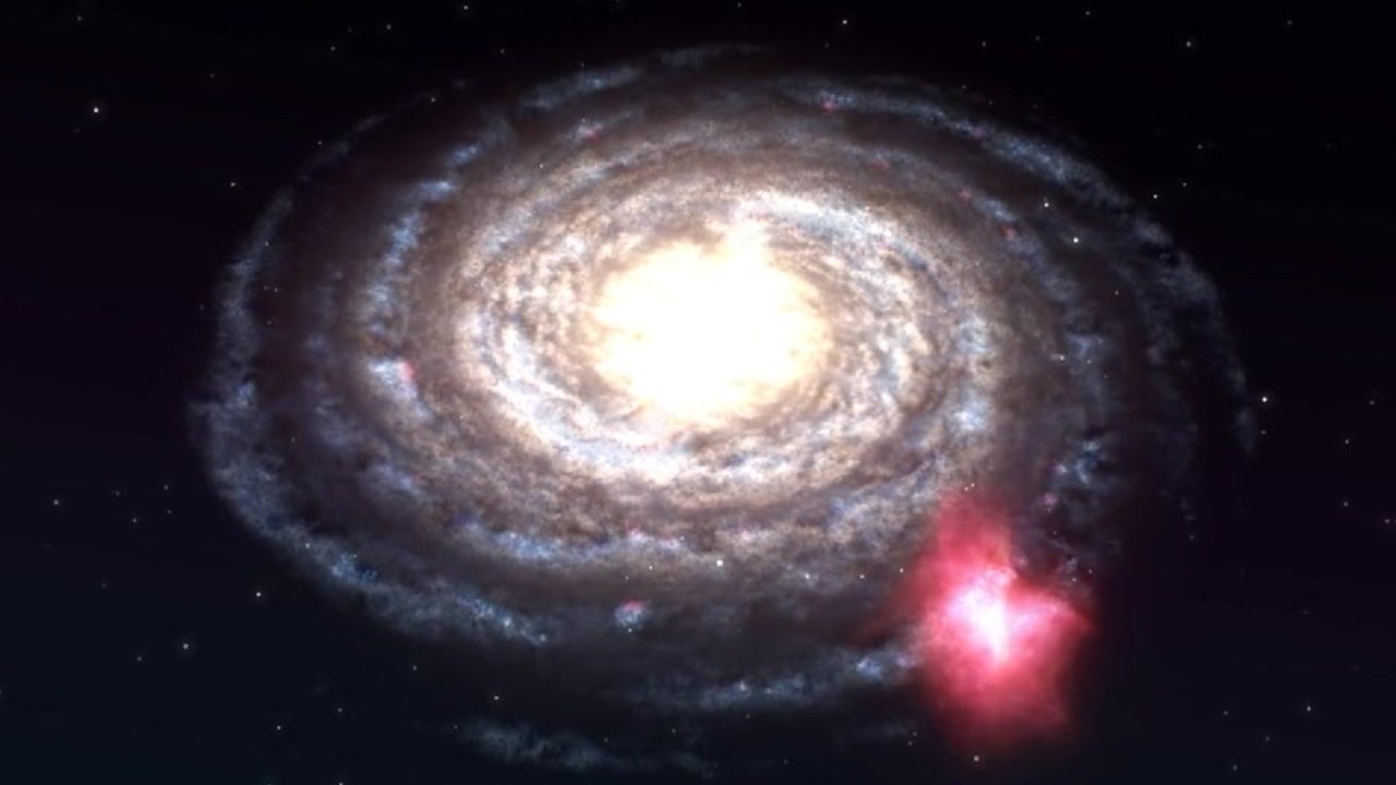 Massive Space Cloud  On Collision Course with Milky Way