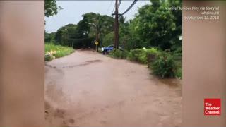 Tropical Storm Olivia Floods Roads, Downs Trees in Hawaii
