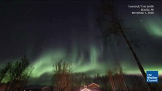 Alaska Northern Lights Show Caught on Satellite Image