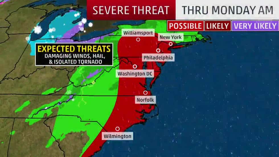 Dangerous Storms for I95 Corridor Videos from The Weather Channel