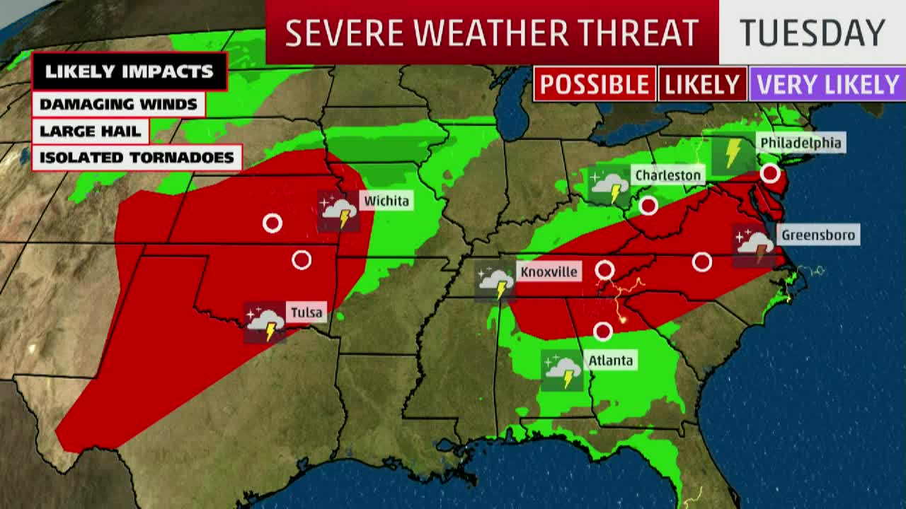 Flooding Rain, Severe Storms Expected From Plains to Ohio Valley Flooding Rain, Severe Storms Expected From Plains to Ohio Valley