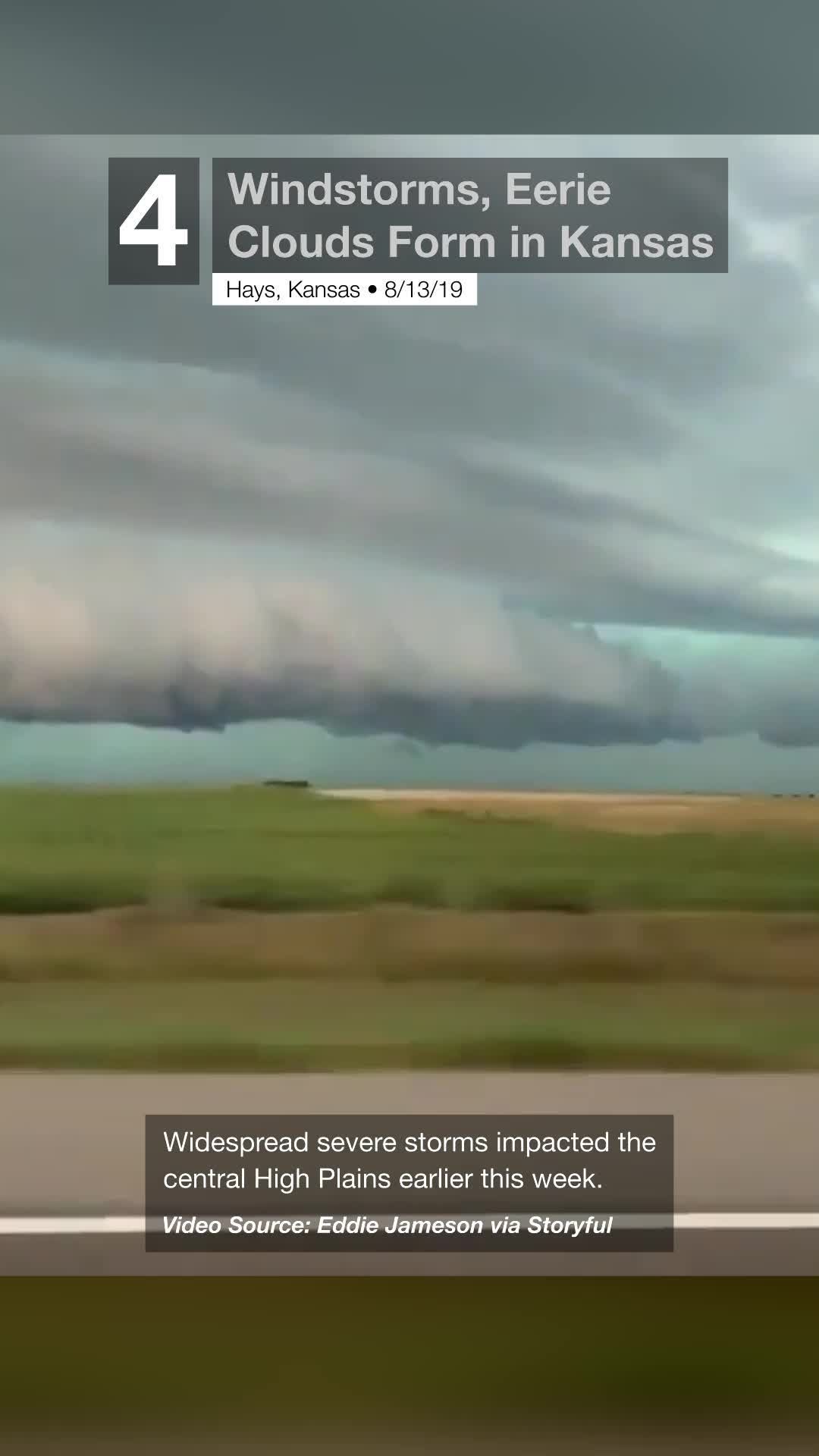 Eerie Cloud Over Hays, Kansas Videos from The Weather Channel