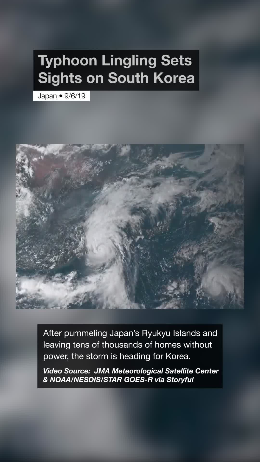 Typhoon Lingling Sets Sights on South Korea Videos from The Weather