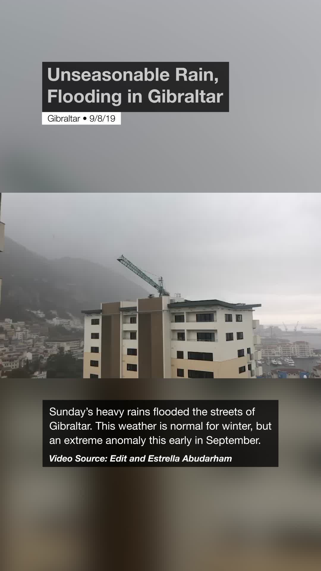 Unseasonable Rain, Flooding in Gibraltar Videos from The Weather Channel