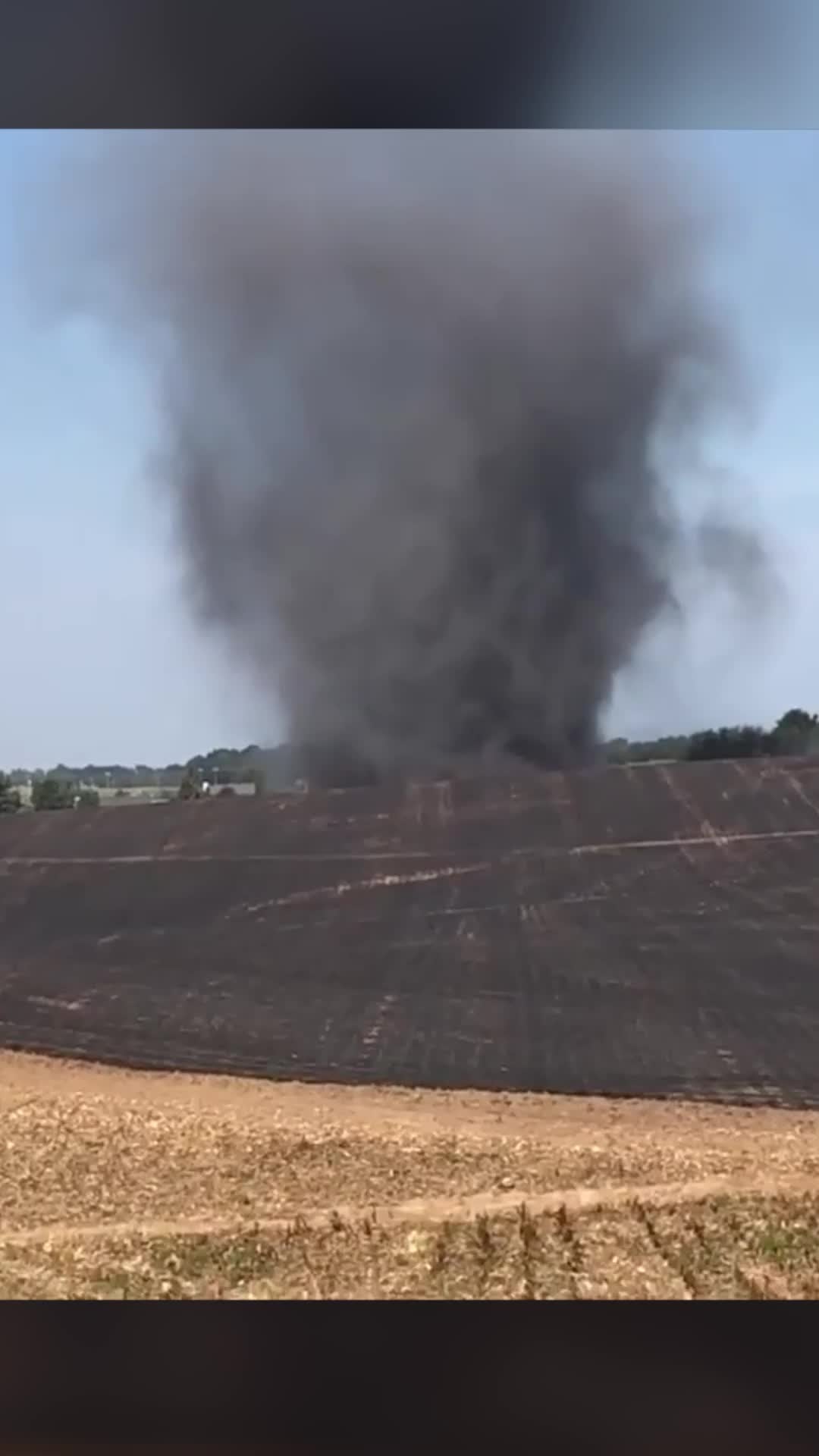 Dust Devil Spins After Fire in Kentucky Field Videos from The Weather
