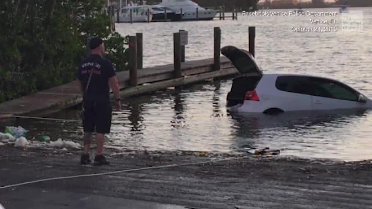 Florida Woman Trapped for Hours in Partially Submerged Vehicle Videos