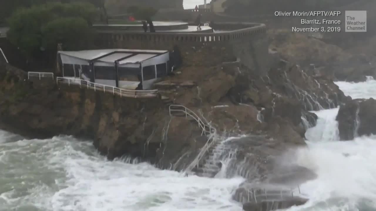 France Battered by Storm Amelie's Fierce Winds and Heavy Rain Videos