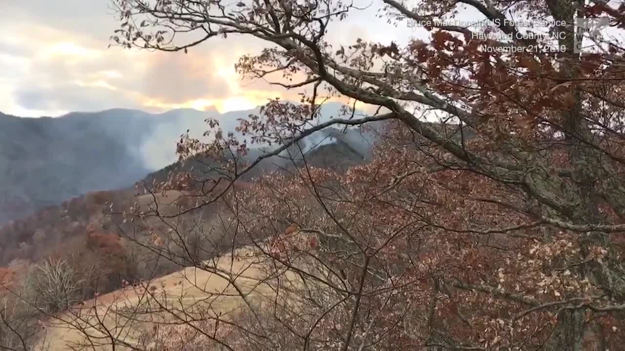 Wildfire on Famed N.C. Mountain Videos from The Weather Channel