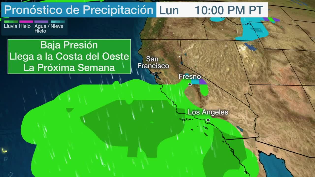 Dos rondas de lluvia aliviarán sequía en California Videos de The