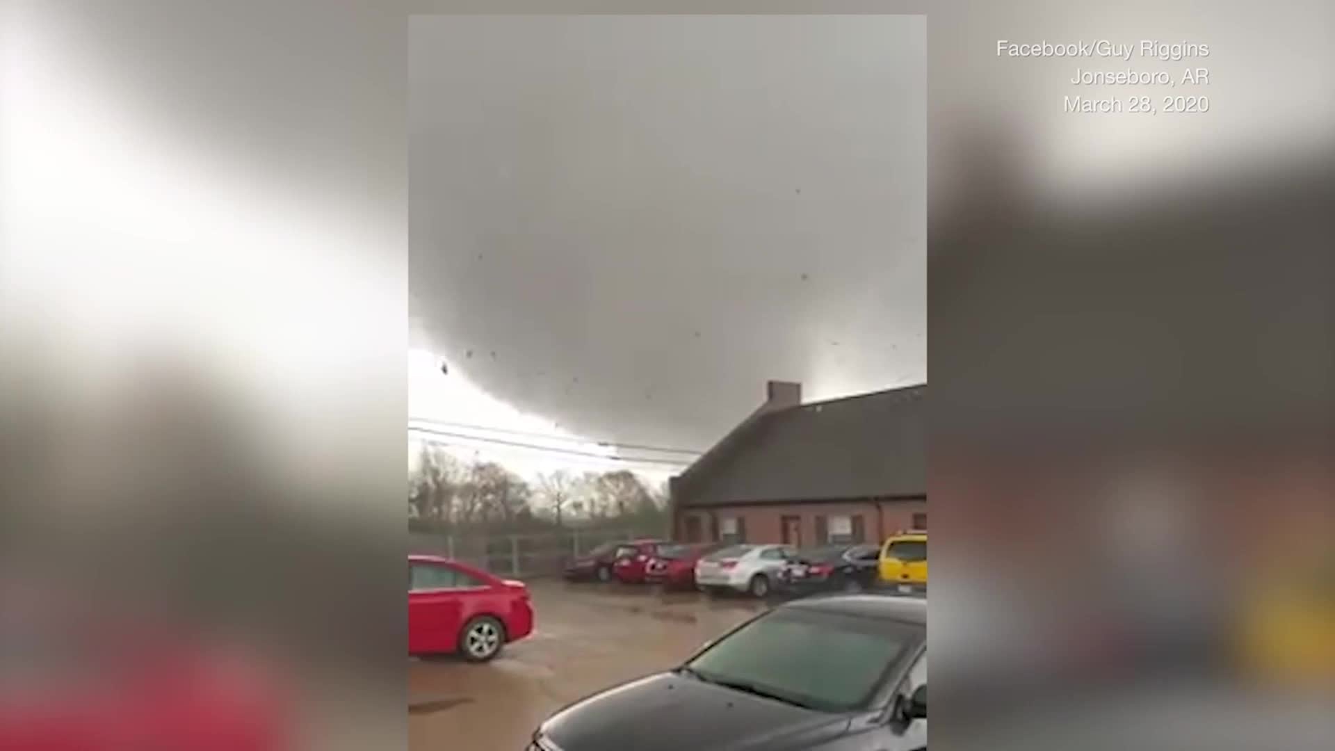 Damaging Tornado Tears Through Jonesboro, Arkansas Videos from The