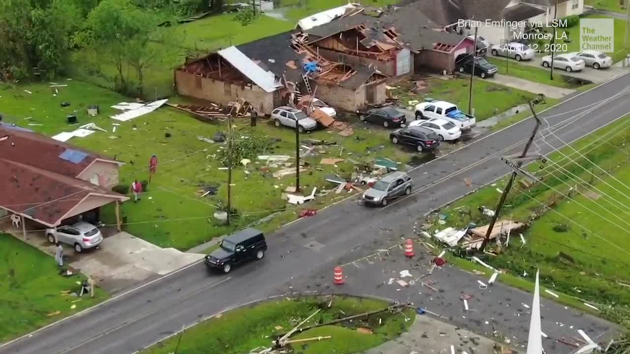 Easter Nightmare in North Louisiana Videos from The Weather Channel