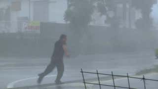 Don't take a risk to go outside during a hurricane