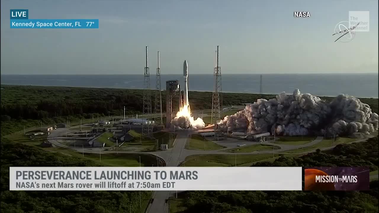 NASA's Next Mars Rover, Perseverance, Launches