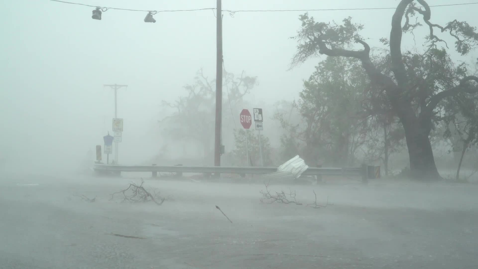 Watch What It Looked Like in Hurricane Delta’s Ground Zero from