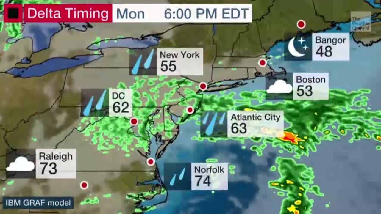 Delta's Remnants Bringing Heavy Rain to the Northeast Videos from The