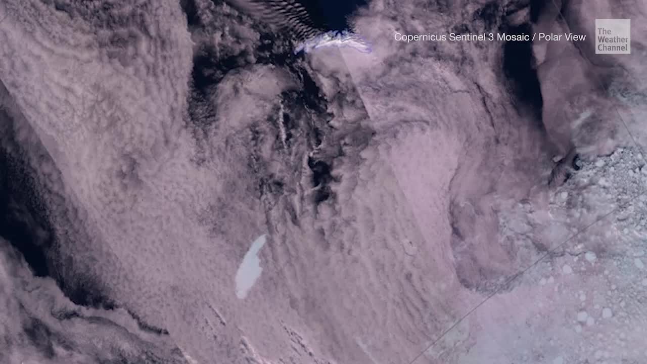 Iceberg Size of Delaware on Collision Course With Island Videos from The Weather Channel