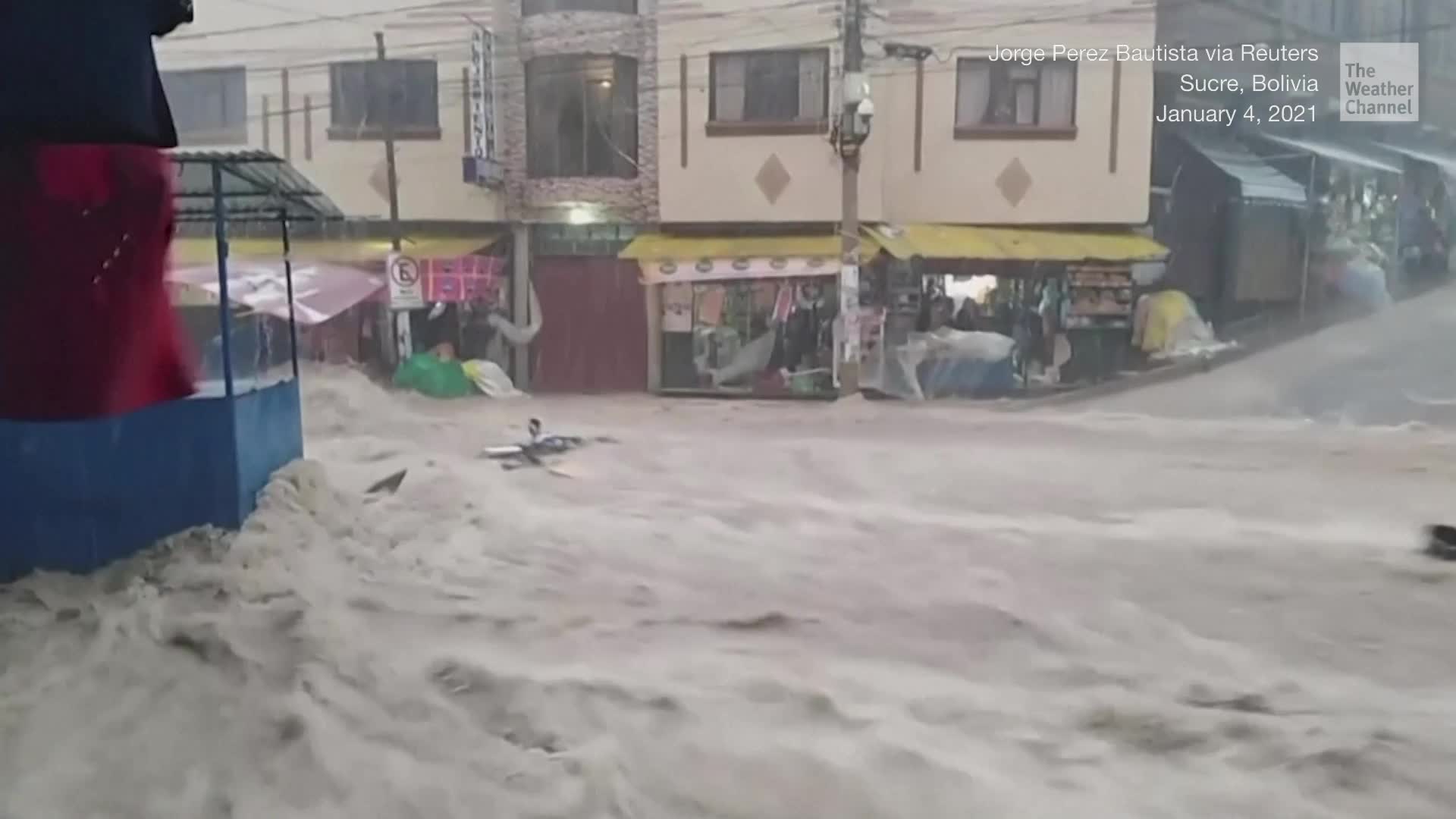 Deadly Torrent Tears Through City Streets Videos from The Weather Channel