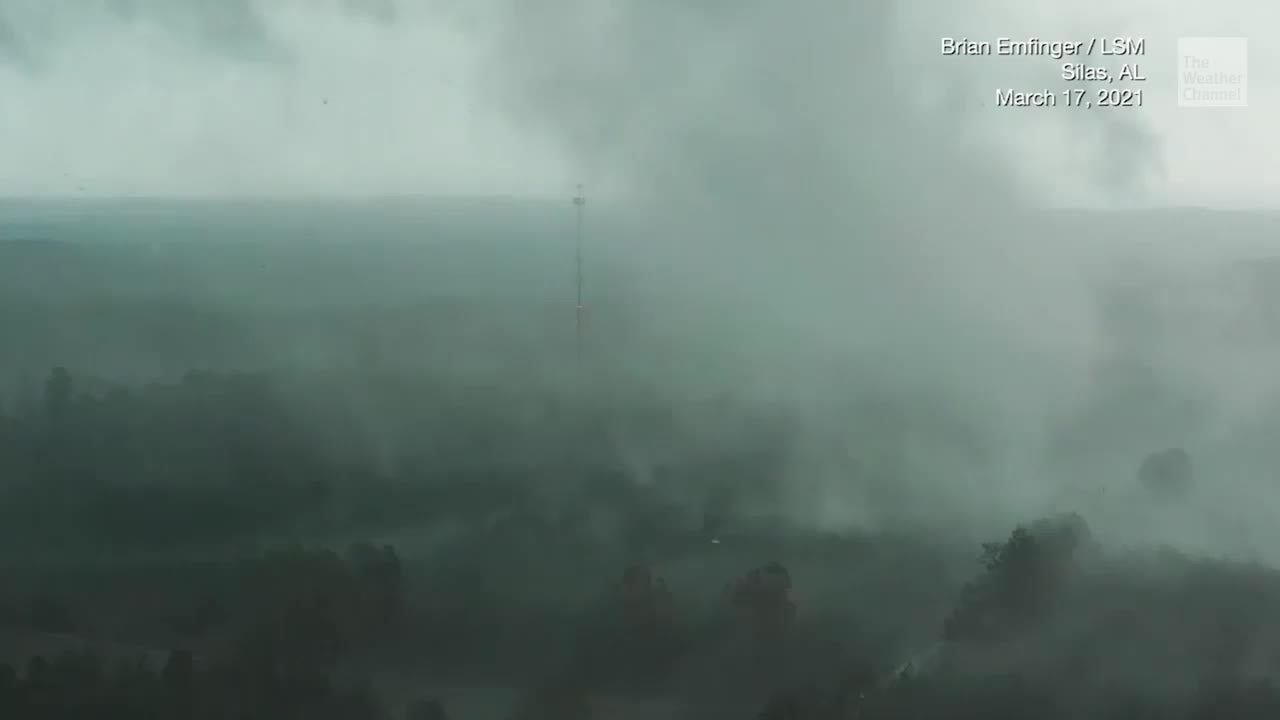 Drone Offers Stunning CloseUp of Alabama Tornado Videos from The
