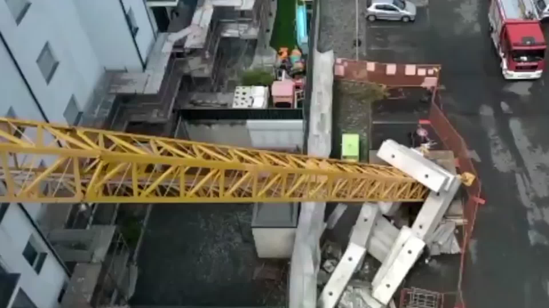 Hailstorm Causes Crane Collapse in Italy Videos from The Weather Channel