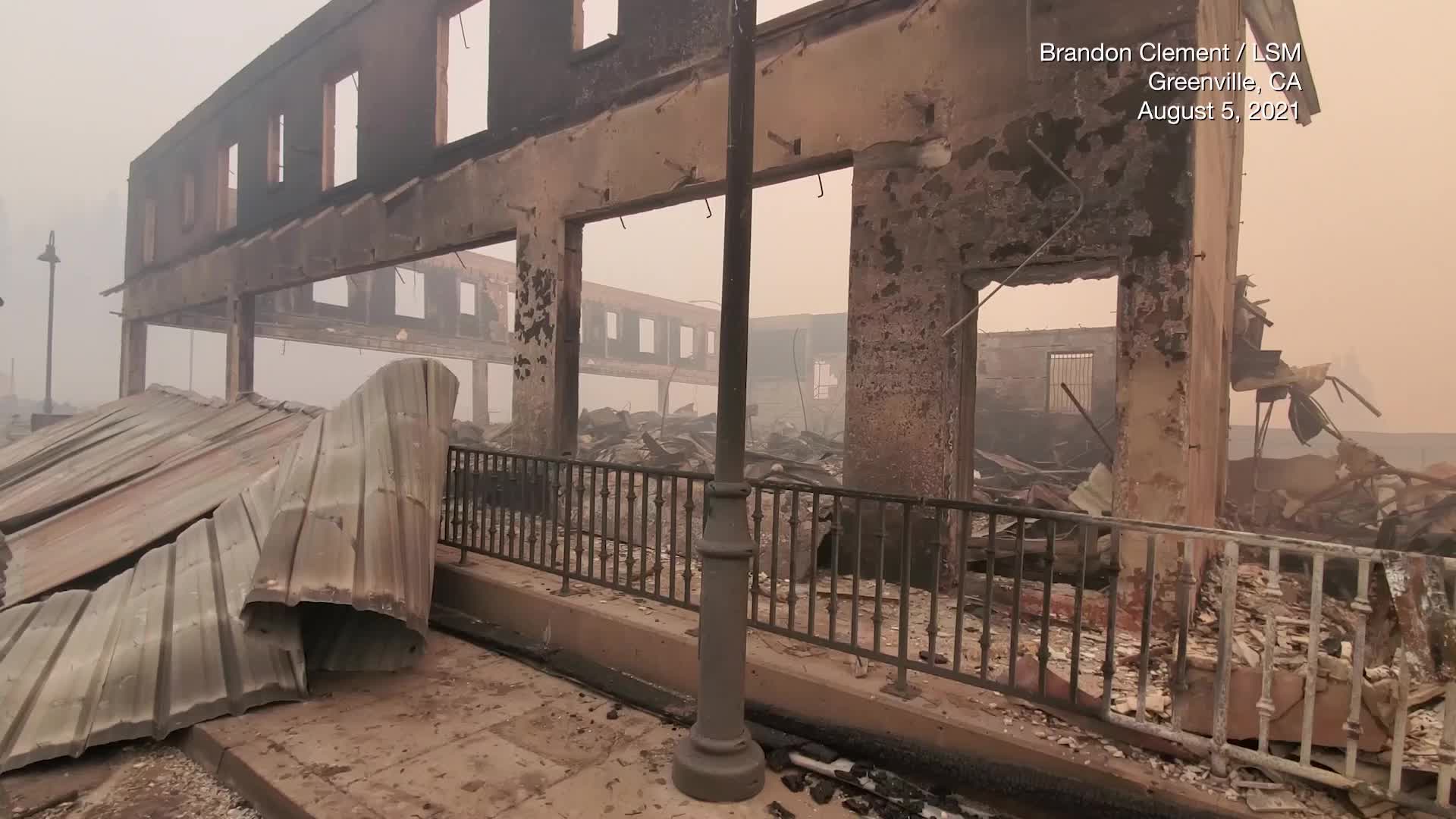 Devastation'; Walking Through Greenville's Burnt Remains