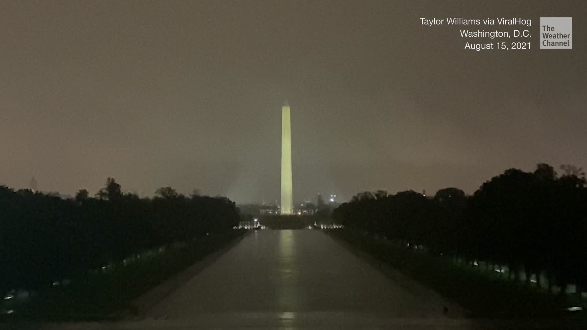 Lighting Strike Forces Closure of Washington Monument Videos from The