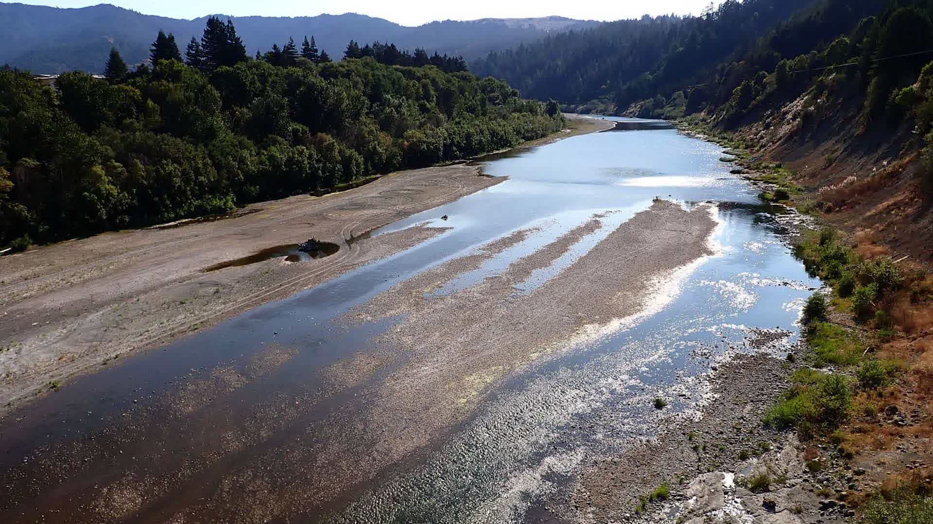 Part of Eel River in California Runs Dry Videos from The Weather Channel