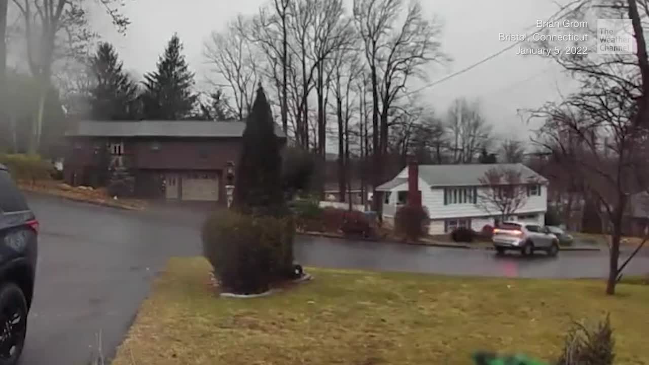 Watch Car Slides Down Icy Hill Videos from The Weather Channel