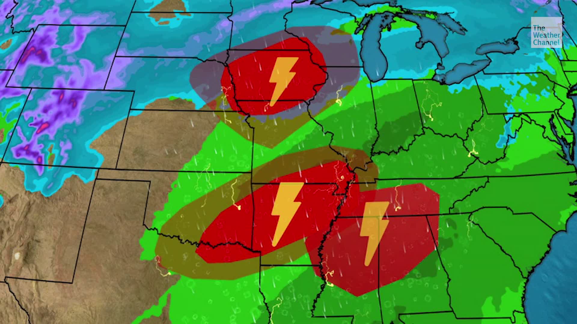 Tiempo severo y posibles inundaciones en el camino Videos de The