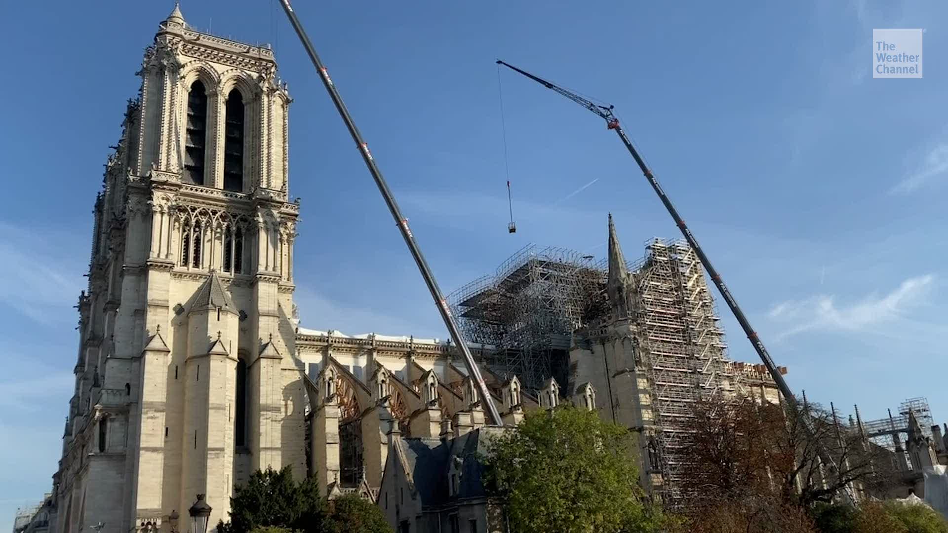 what-workers-discovered-under-notre-dame-videos-from-the-weather-channel