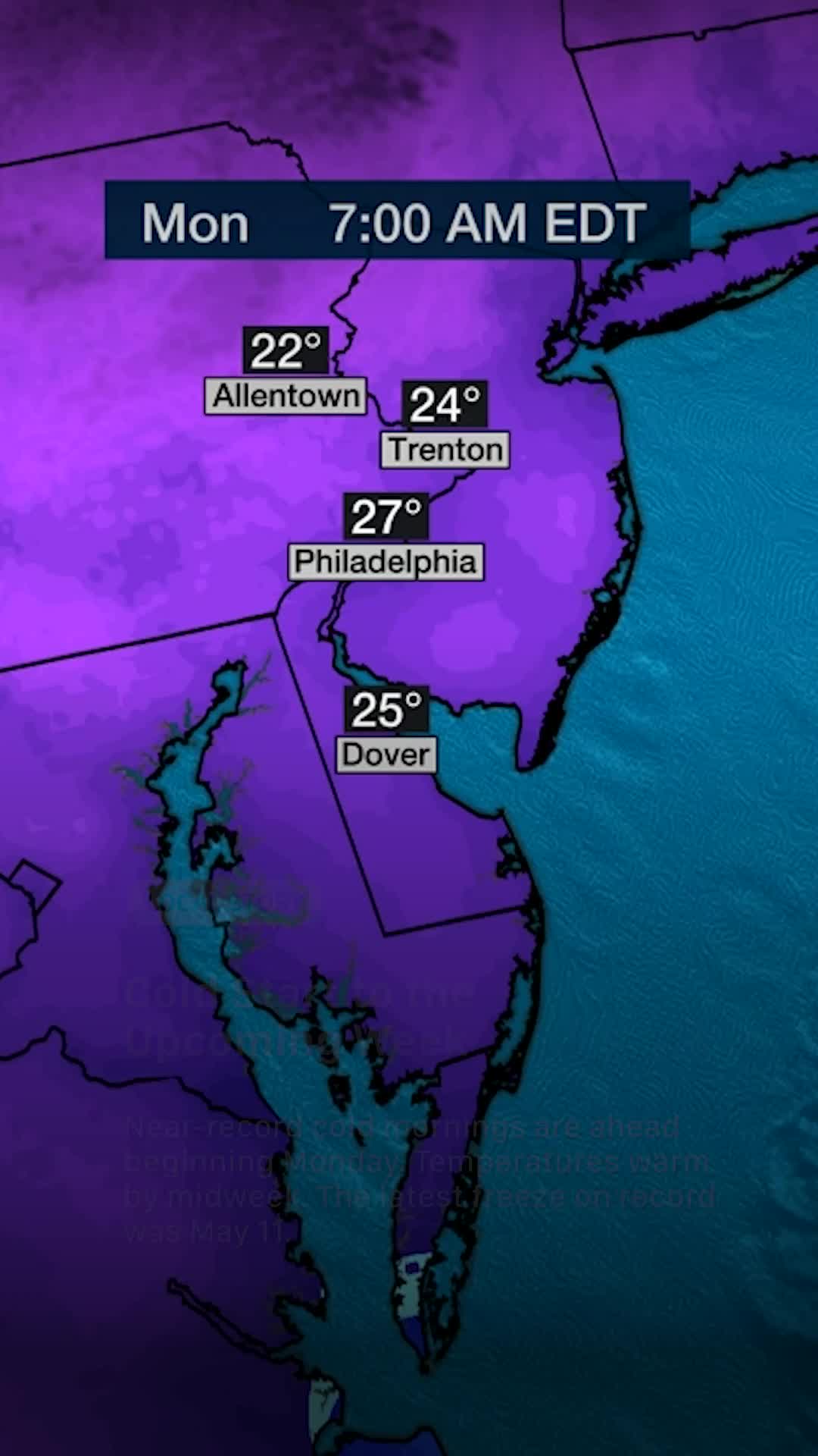 0324_PHILLY_COLD_LAST_FREEZE_MAP_LOCAL Videos from The Weather Channel