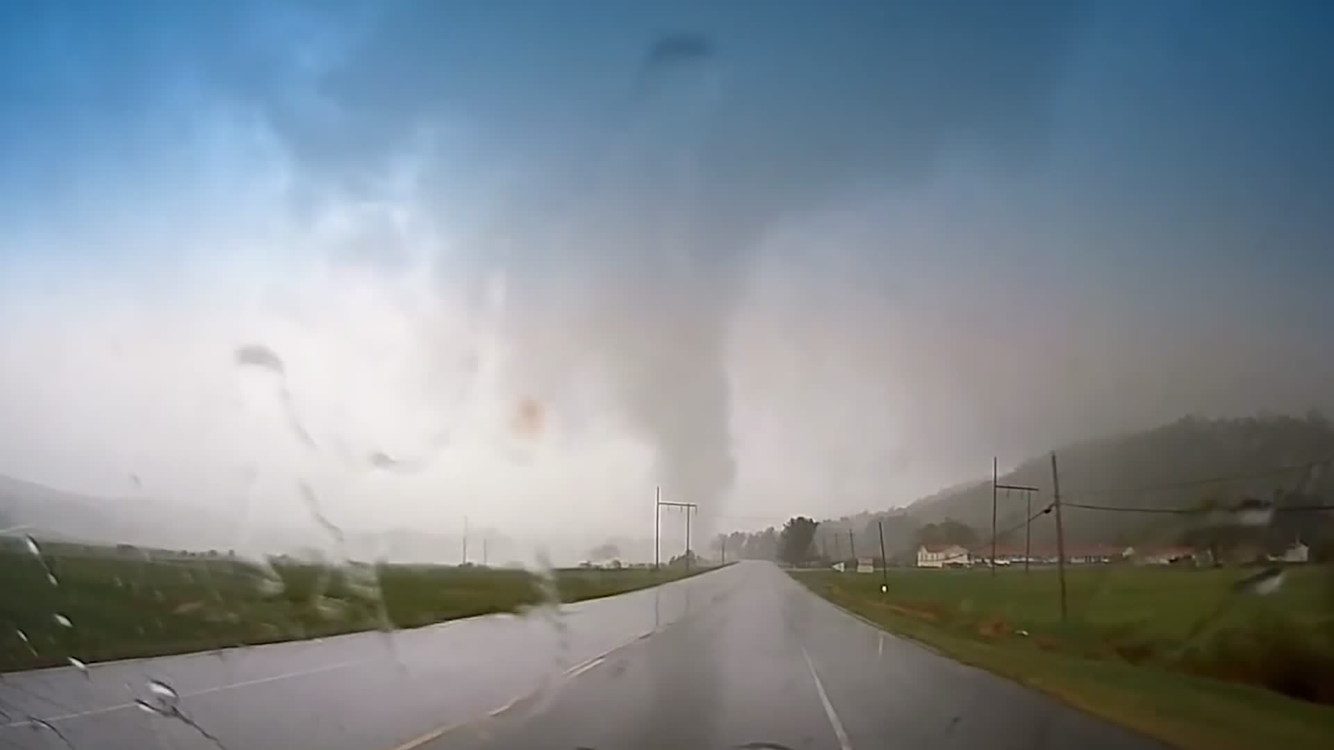 Rare May Tornado Crosses NH Road Videos from The Weather Channel