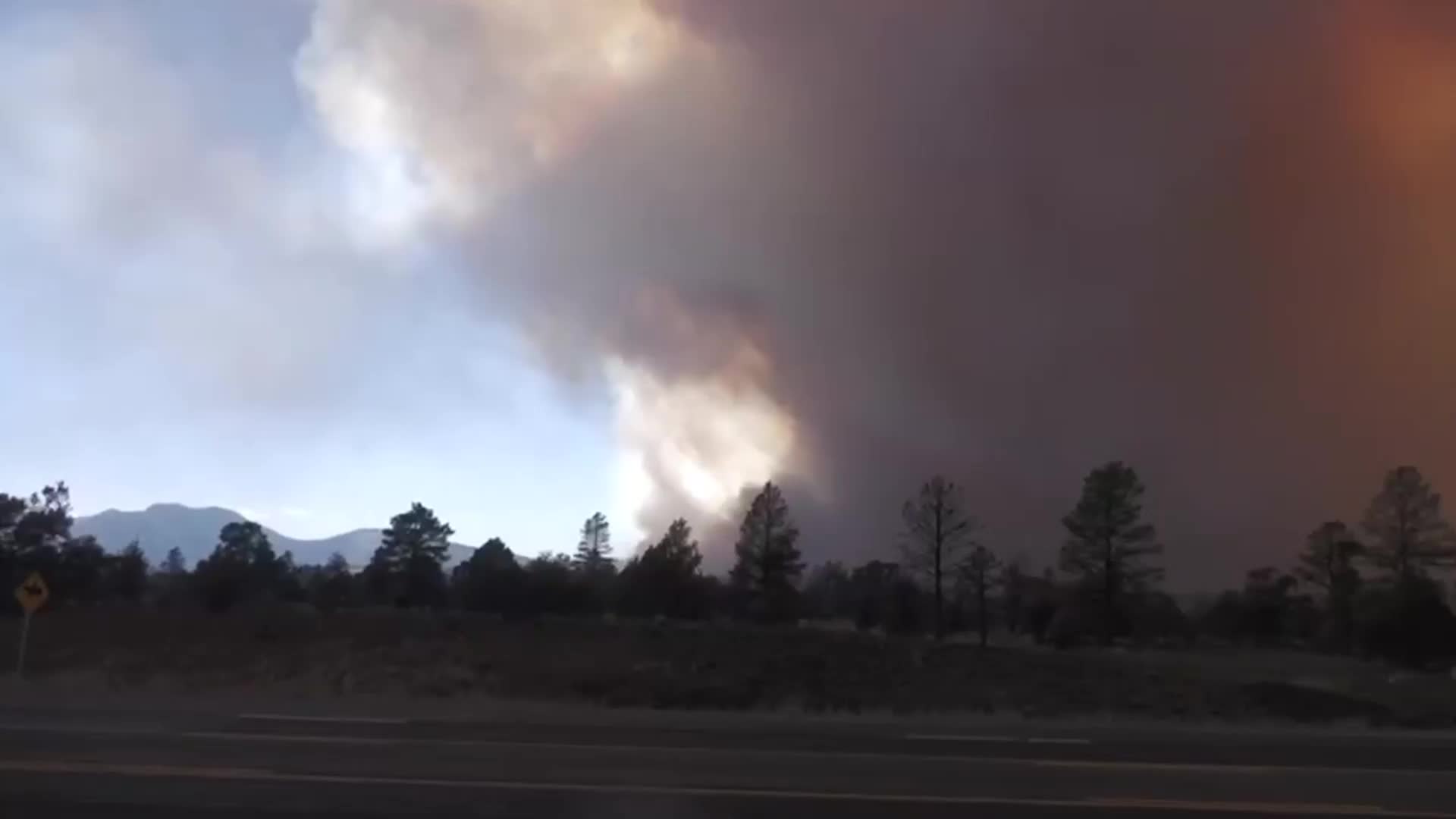 Wildfire Prompts Evacuations North of Flagstaff, Arizona Videos from