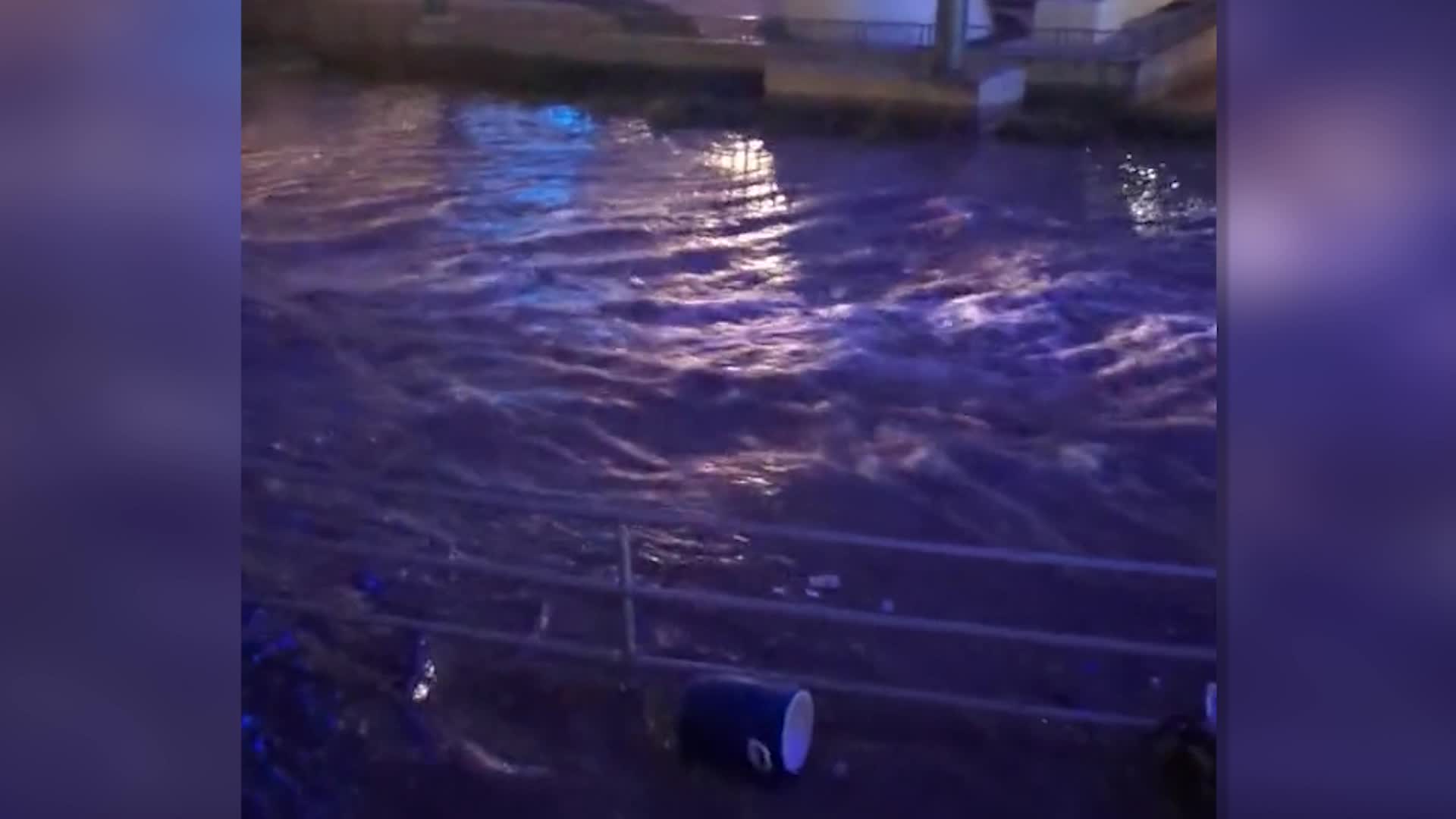 Las Vegas Casinos And Iconic Strip Flooded Videos from The Weather Channel