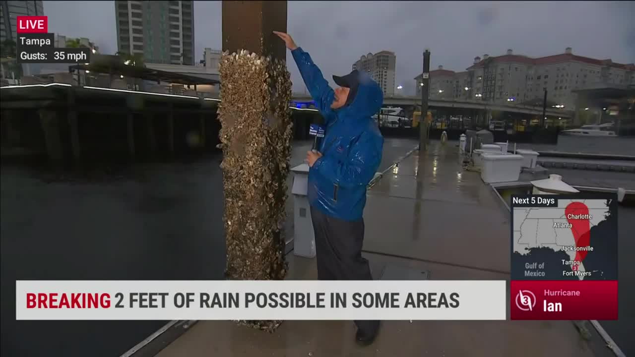 Tampa Bay Has Lost More Than 6 Feet Of Water During Hurricane Ian