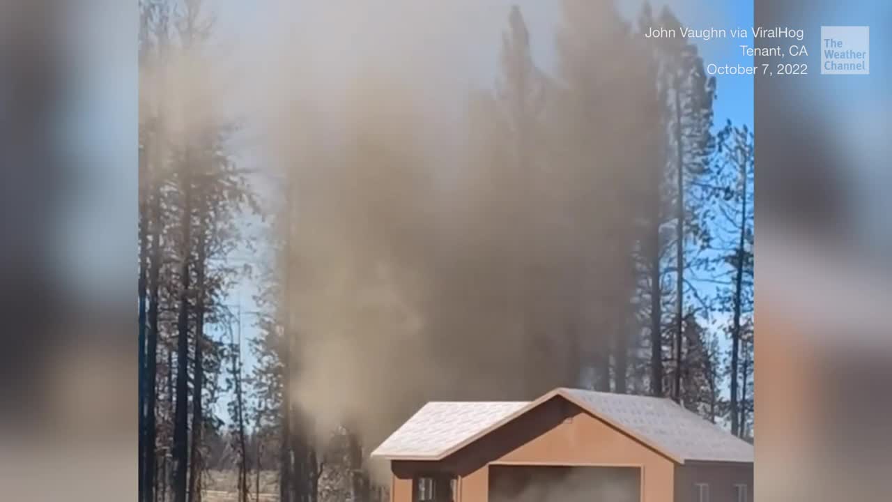 Huge Dust Devil Caught On Camera In Northern California Videos from