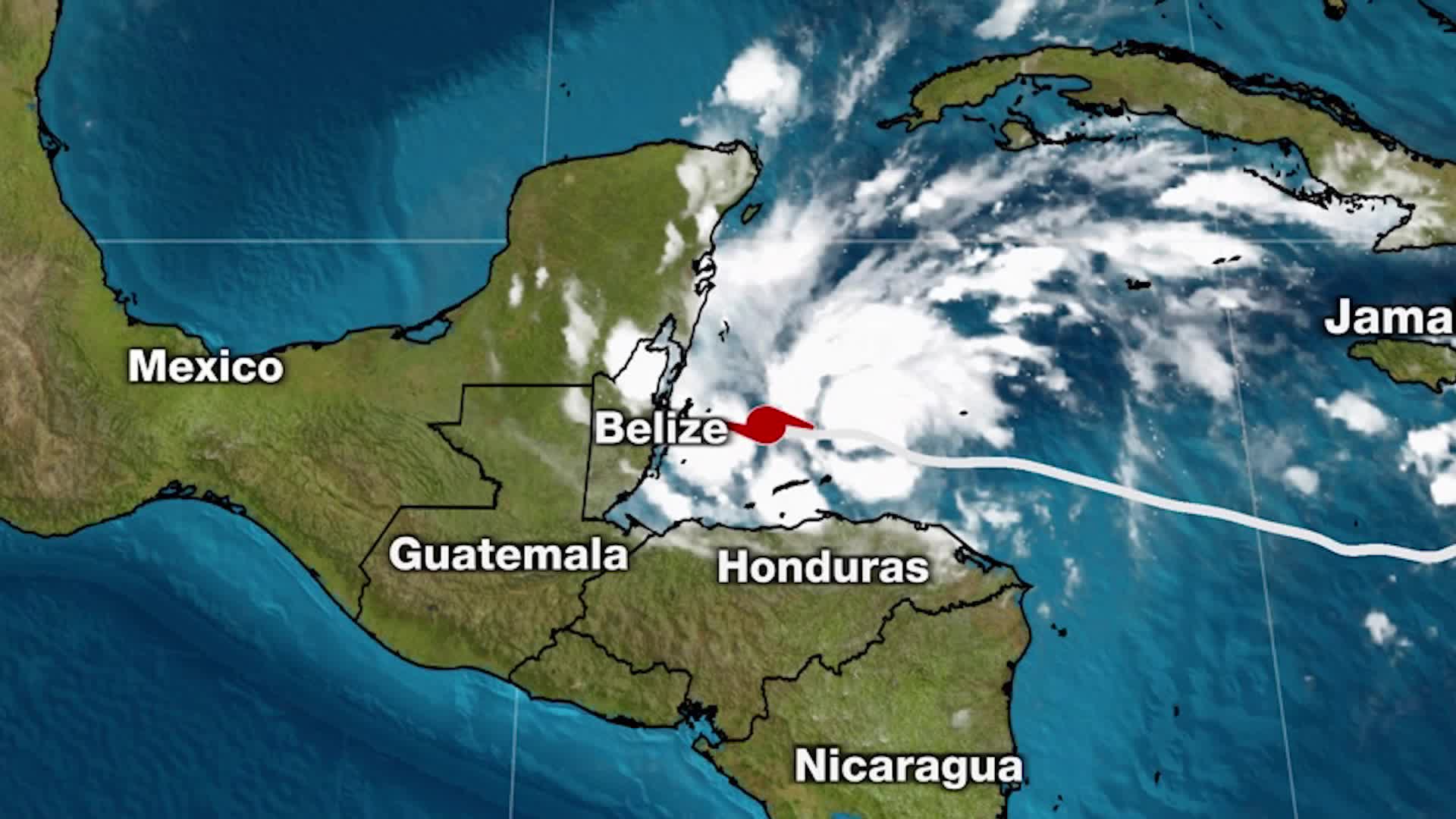 Lisa Hurricane As It Heads Toward Belize Videos from The