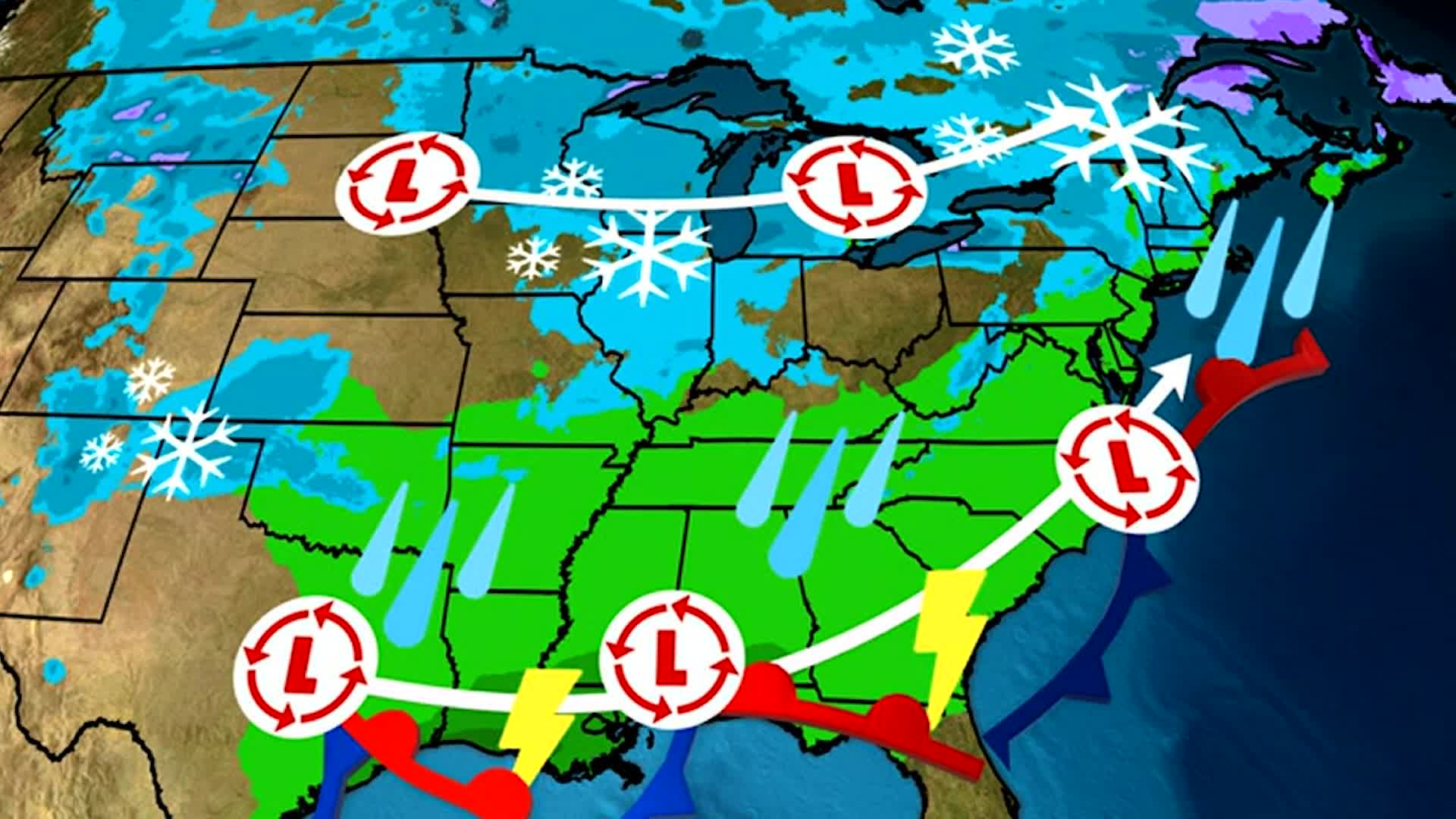 Rain And Snow Expected As System Crosses US - Videos from The Weather ...