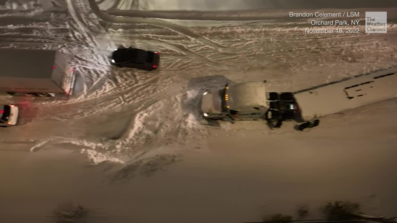 Multiple Vehicles Stuck, Stranded Across Western New York After Lake