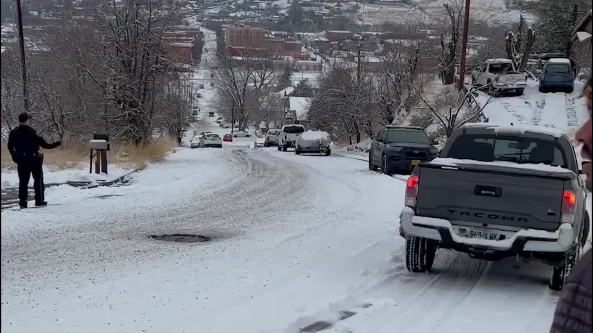 Icy, Chain Reaction Crash Videos from The Weather Channel