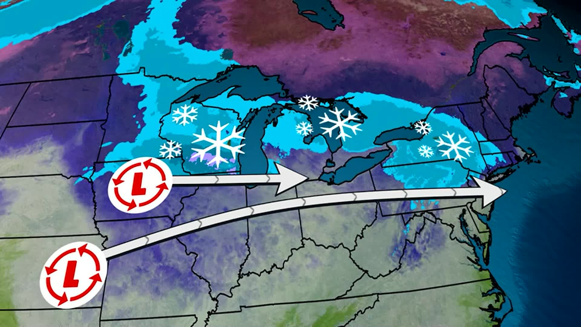 Fast-Moving Bouts Of Snow Through The Weekend