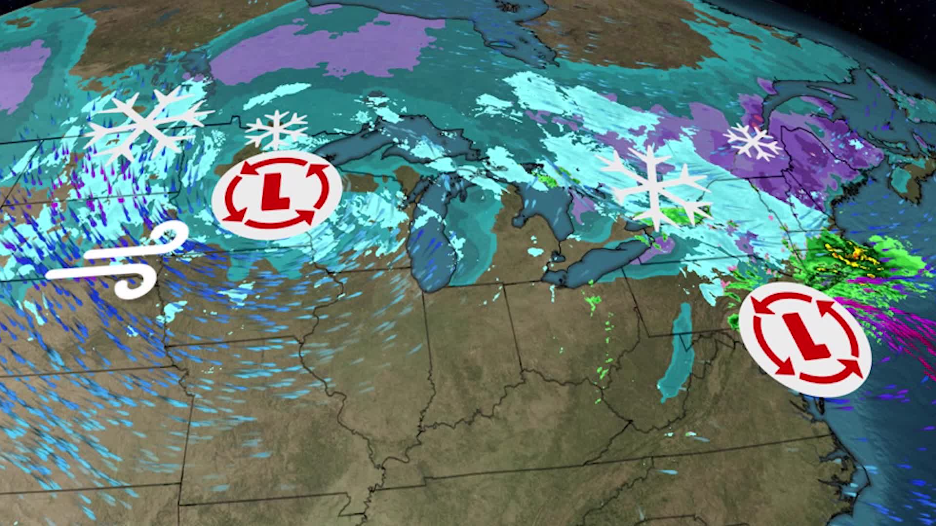 Winter Storm Brings Northeast Snow As Plains Blizzard Lingers