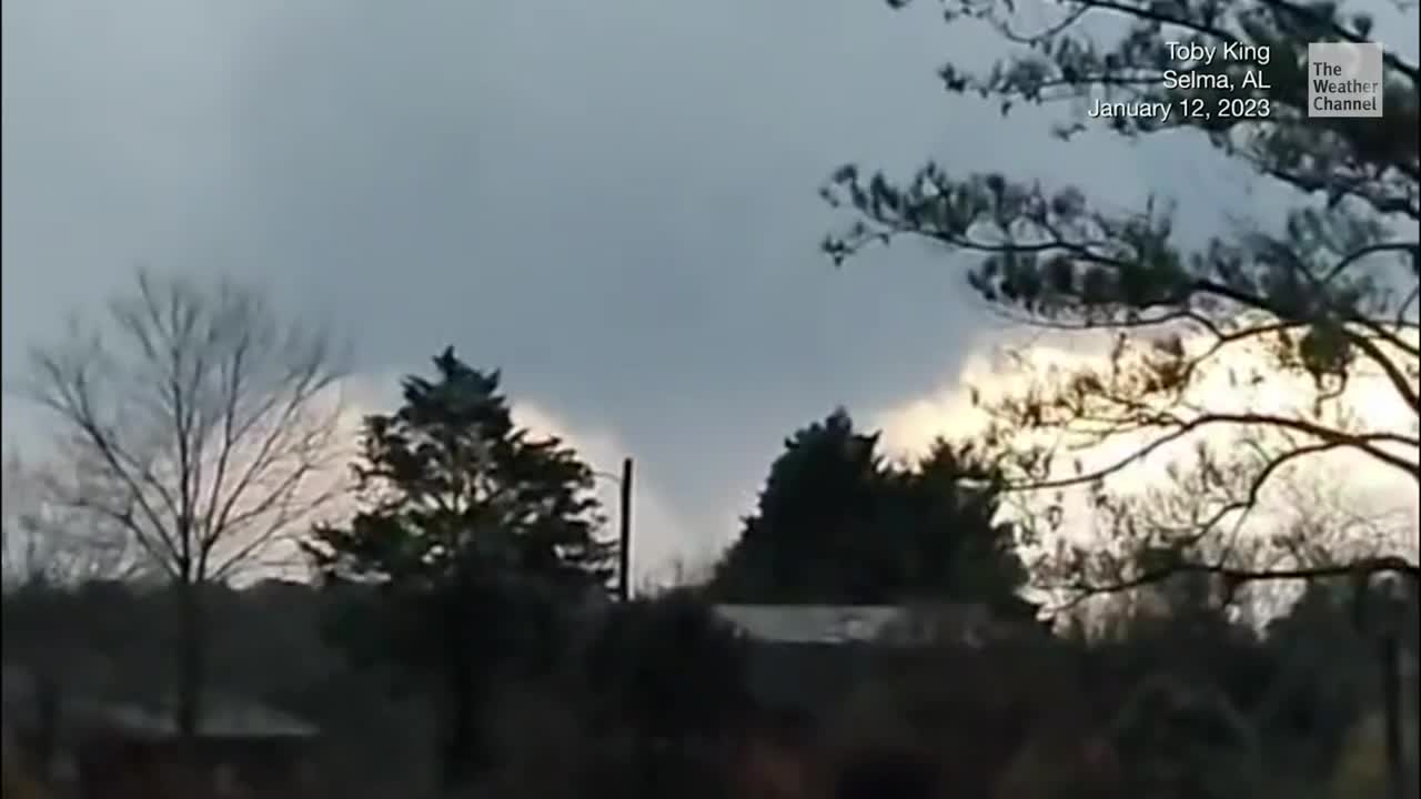 Storms Roar In South, Tornado In Selma Videos from The Weather Channel