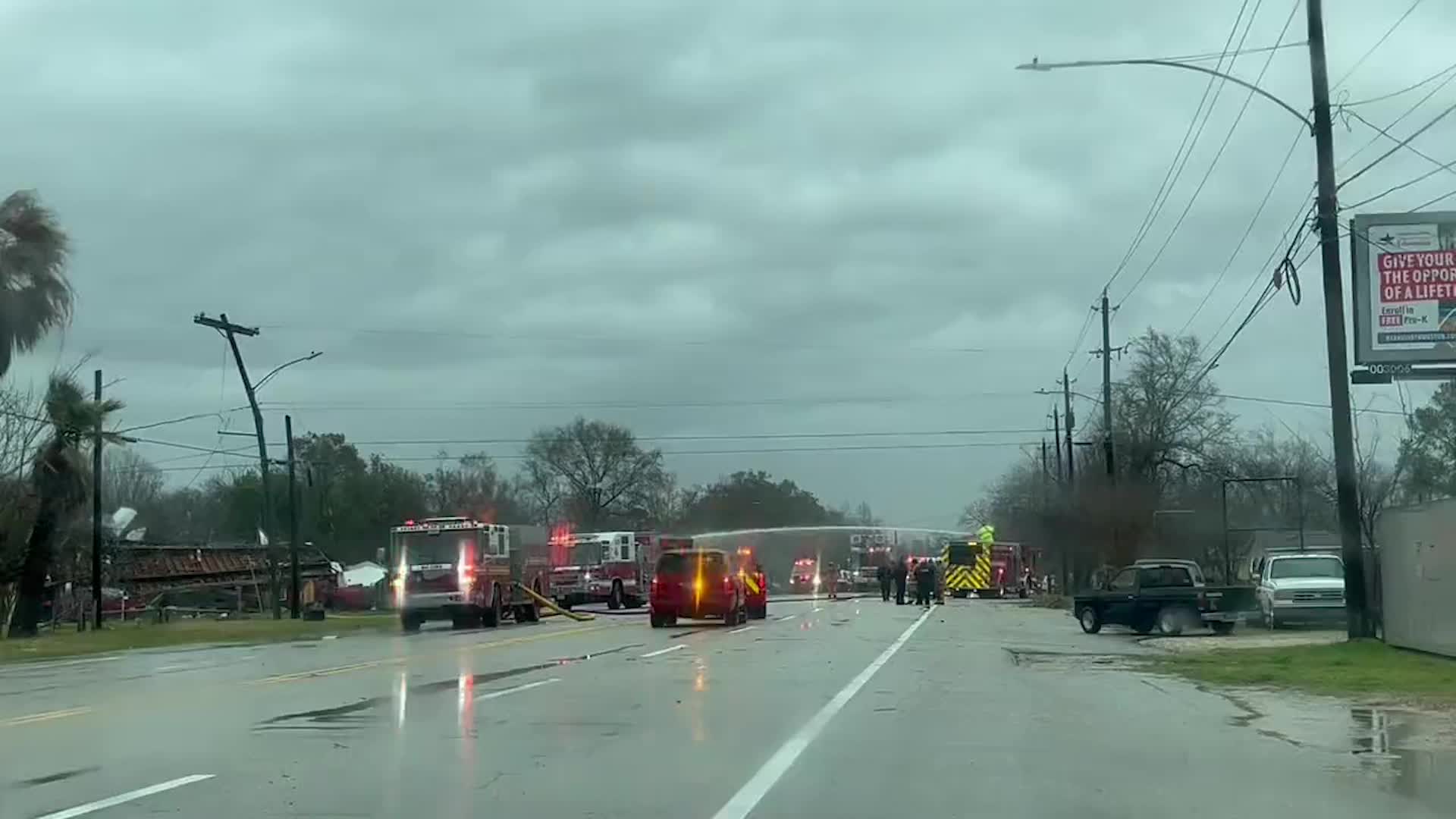 Large Tornado Causes Damage In Houston Metro - Videos from The Weather ...
