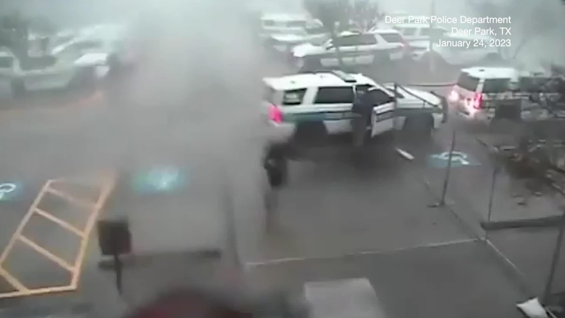 K9 Officer Rescues His Dog As Tornado Bears Down In Houston Area