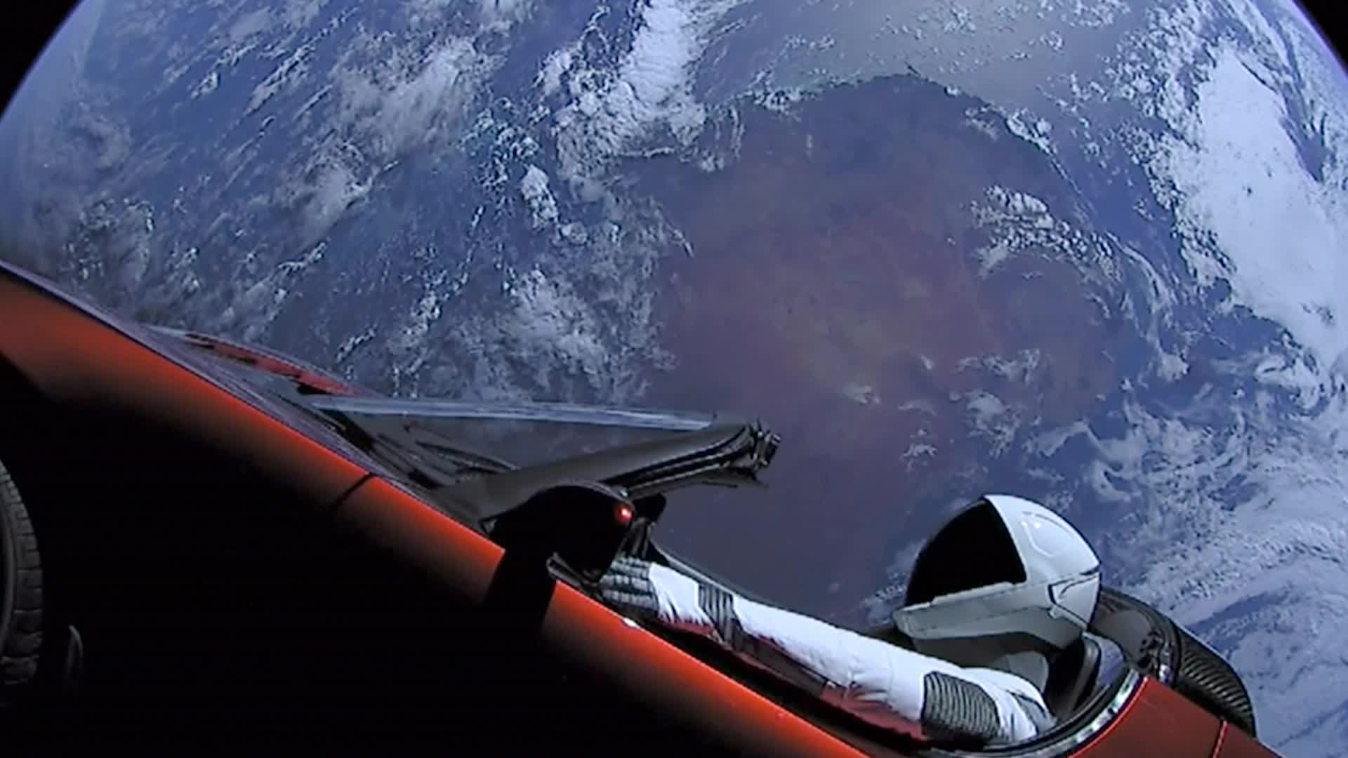 Where Is The Red Tesla Elon Musk Launched Into Space? - Videos from The