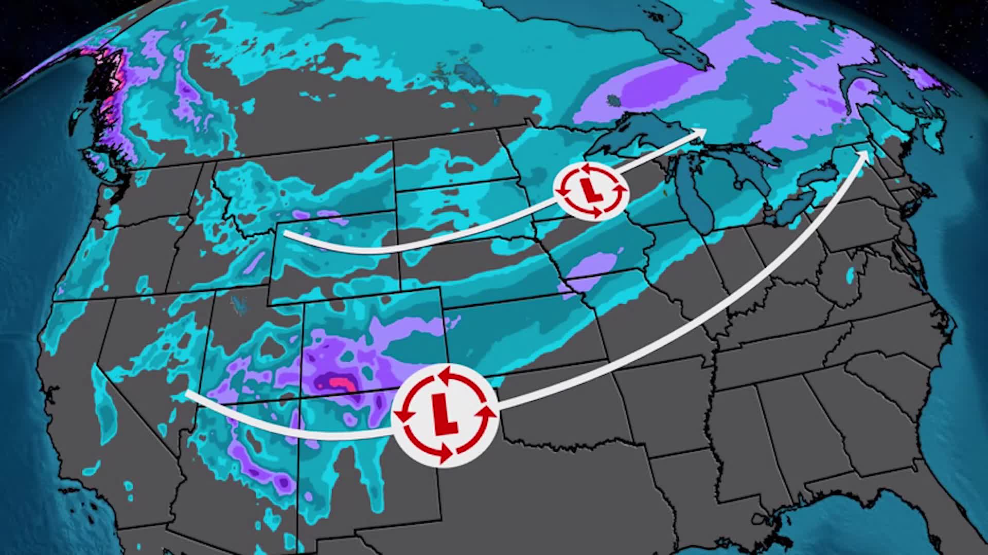 One System Brings Blizzard Conditions to Northern Plains As Next Winter Storm Enters West
