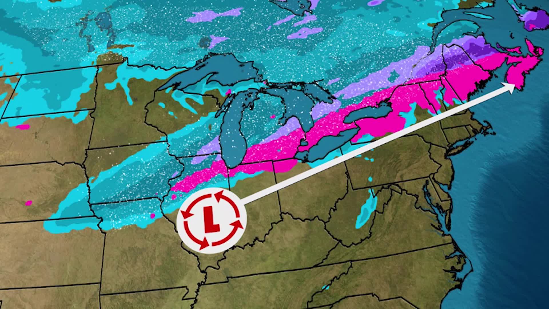 Winter Storm Bringing Snow, Ice To Great Lakes Region Videos from The