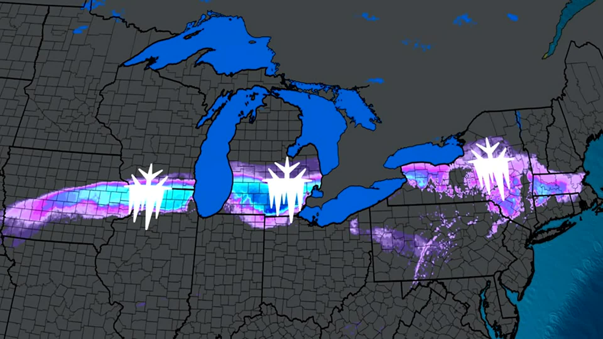 Where Winter Storm Olive's Ice Could Be A Concern Videos from The