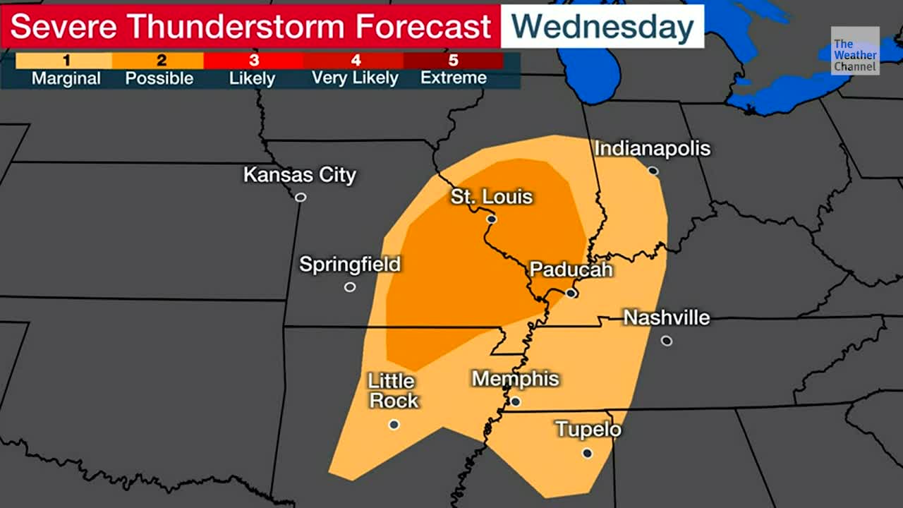 Warm Side Of Olive Bringing Chance Of Severe Thunderstorms Today